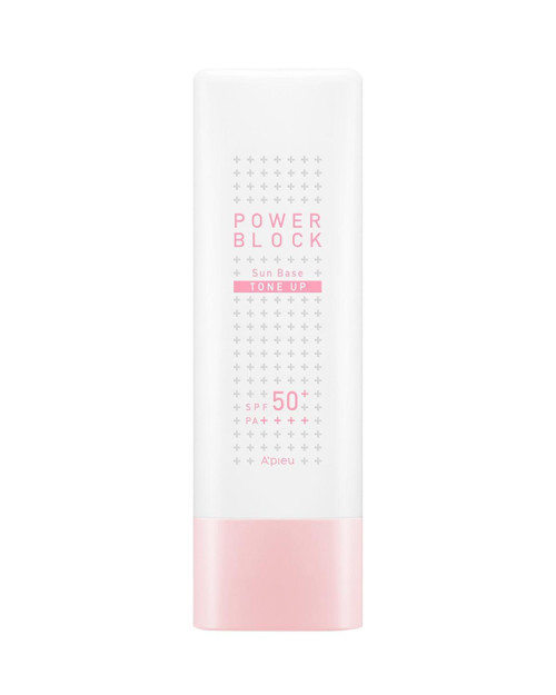 Ton Eşitleyici Aydınlatıcı Güneş Kremi 50ml A'PIEU Power Block Tone Up Base Pink SPF50+/PA++++