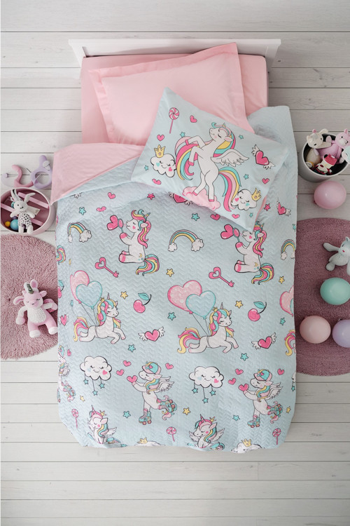 Junior Tek Kişilik Complete Set Twinka Pembe