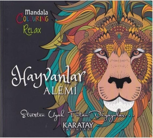 Boyama Kitabı Hayvanlar Alemi Mandala Karatay