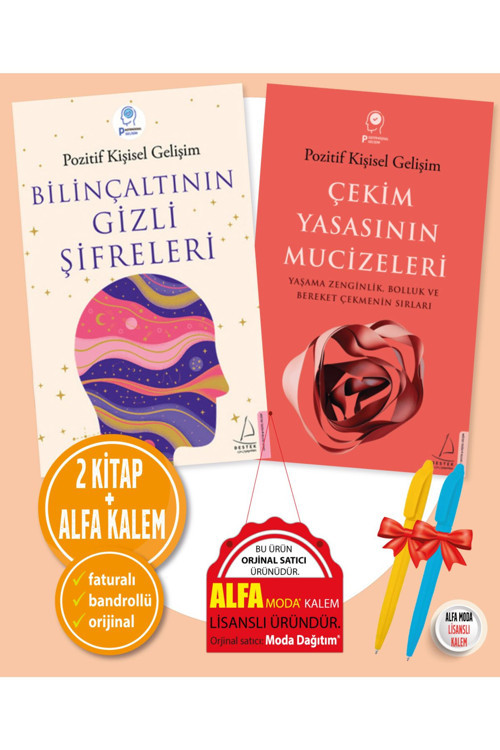 Bilinçaltının Gizli Şifreleri + Çekim Yasasının Mucizeleri 2 Kitap - Ayşe Gülen - Pozitif - Destek Y