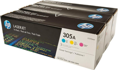305A Mavi-Kırmızı-Sarı 3lü Takım Toner CF370AM CE411A-CE412A-CE413A