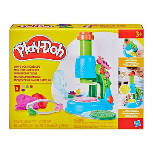 G0494 Play-Doh Işıklı Mikroskop Oyun Seti +3 yaş Kız Erkek Çocuk Oyuncak Eğitici Oyuncaklar