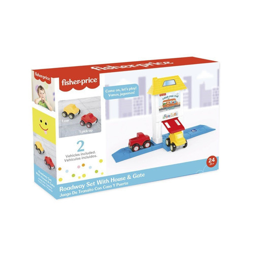 1824 Fisher Price Roadway Set With House&Gate Kız Erkek Çocuk Oyuncak Eğitici Oyuncaklar
