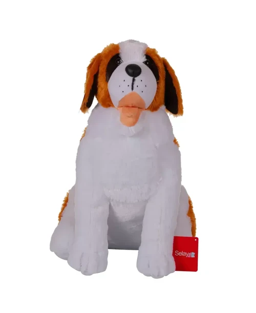 1526 Selay Toys Senbernant 40cm Ekru Kız Erkek Çocuk Oyuncak Eğitici Oyuncaklar
