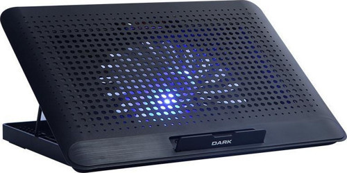 Dark DKACNBLNB Luna 16cm LED FANlı, RPM, 6x Yükseklik Ayar,2xUSB 15.6" Leptop Soğutucu Siyah