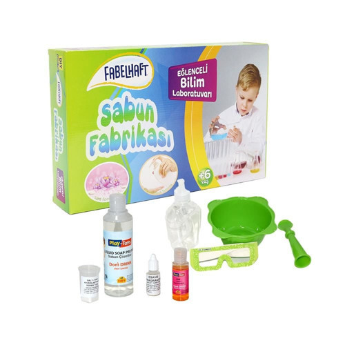 FabelHaft Sabun Fabrikası Eğlenceli Bilim Laboratuvarı Kız Erkek Çocuk Oyuncak Eğitici Oyuncaklar