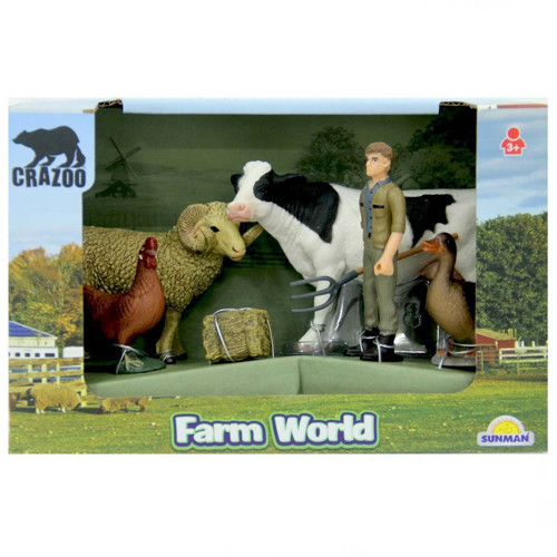 Farm World Çiftlik Hayvanları Küçük Oyun Seti Kız Erkek Çocuk Oyuncak Eğitici Oyuncaklar