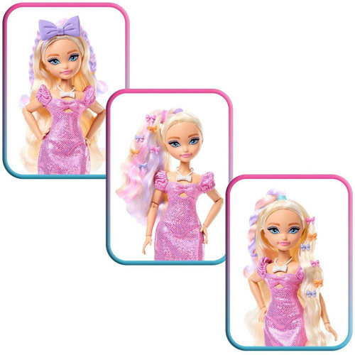 JGG38 Barbie Dream Besties Malibu ile Akşam Eğlencesine Hazırlanma Kız Erkek Çocuk Oyuncak Eğitici O