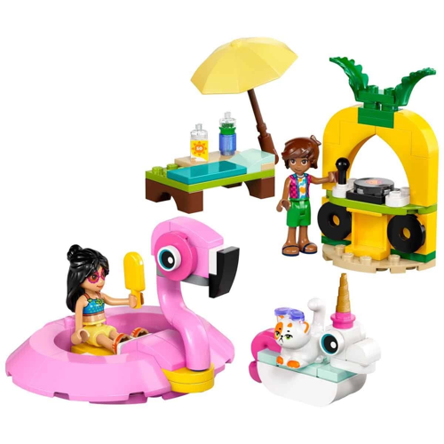 LEGO Friends Tek Boynuzlu At ve Flamingo Havuz Partisi 42658 Kız Erkek Çocuk Oyuncak Eğitici Oyuncak