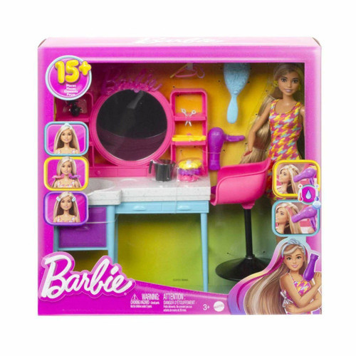 HKV00 Barbie Muhteşem Kuaför Oyun Seti Kız Erkek Çocuk Oyuncak Eğitici Oyuncaklar