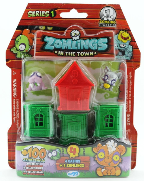 Zomlings 4'Lü Paket Seri 1 Kırmızı Evli P00972 Kız Erkek Çocuk Oyuncak Eğitici Oyuncaklar