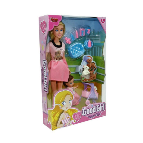 WG-115564 Kutulu 29cm Anne Kız Pet Shopta Bebek Kız Erkek Çocuk Oyuncak Eğitici Oyuncaklar
