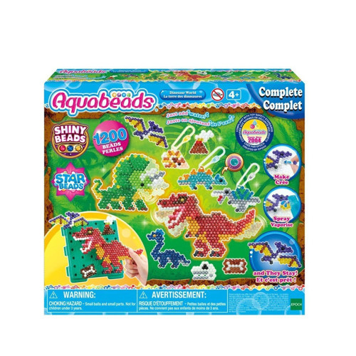 31994 AquaBeads Dinozor Dünyası Seti 1200 parça +4 yaş Kız Erkek Çocuk Oyuncak Eğitici Oyuncaklar