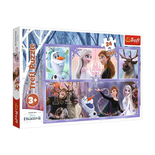 PUZZLE-14345 Disney Frozen II 24 Parça Çocuk Puzzle Kız Erkek Çocuk Oyuncak Eğitici Oyuncaklar