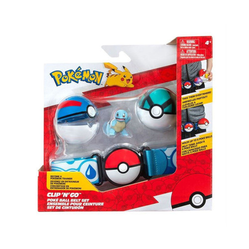 POK 95283-Q Pokemon Clip 'n' Go Pokeball Kemer ve Figür Seti Kız Erkek Çocuk Oyuncak Eğitici Oyuncak