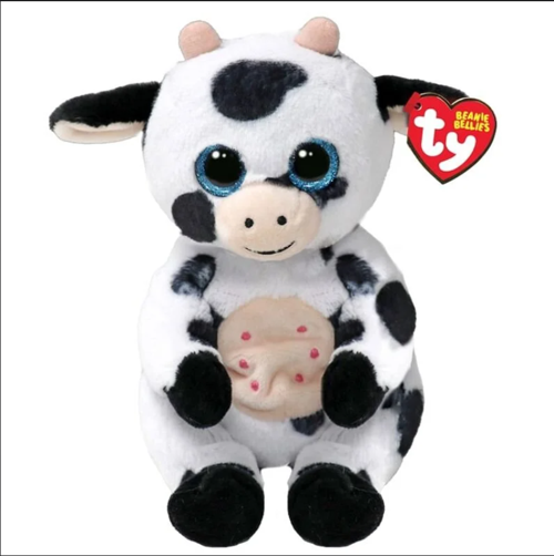 Ty Beanie Bellies Oturan Peluş İnek Herdly 21cm Kız Erkek Çocuk Oyuncak Eğitici Oyuncaklar