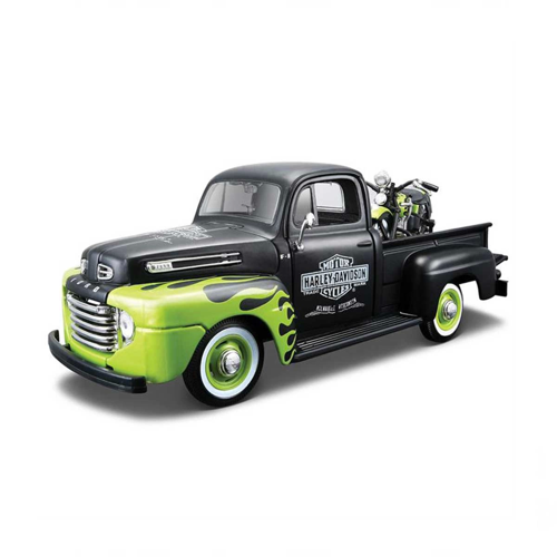 Maisto 1/24 1948 Model Ford F-1 Pickup + 1/24 1948 Model FL Panh Kız Erkek Çocuk Oyuncak Eğitici Oyu