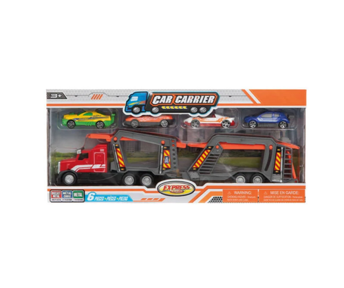 Express Wheels Die Cast Metal Sürtmeli Araç Taşıyıcı Tır Kız Erkek Çocuk Oyuncak Eğitici Oyuncaklar