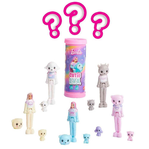 JCR15 Mini Barbieland Cutie Reveal Sürpriz Bebek -1adet fiyatıdır Kız Erkek Çocuk Oyuncak Eğitici Oy