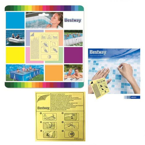 Bestway Şişme Ürünler için Tamir Yaması 6,5 x 6,5cm 62091 Kız Erkek Çocuk Oyuncak Eğitici Oyuncaklar