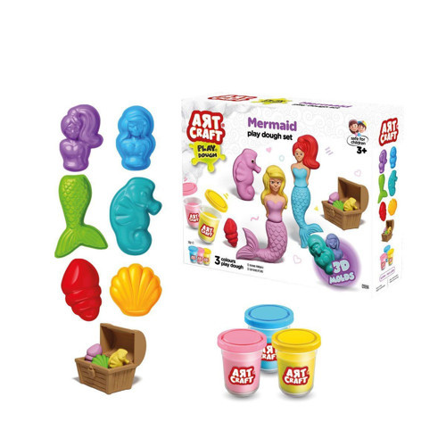 03994 Art Craft Deniz Kızı Hamur Set 168 Gr -Fentoys Kız Erkek Çocuk Oyuncak Eğitici Oyuncaklar
