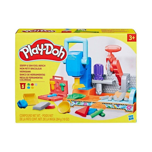 F9141 Play-Doh Renkli El Aletleri Tezgahı Oyun Seti +3 yaş Kız Erkek Çocuk Oyuncak Eğitici Oyuncakla