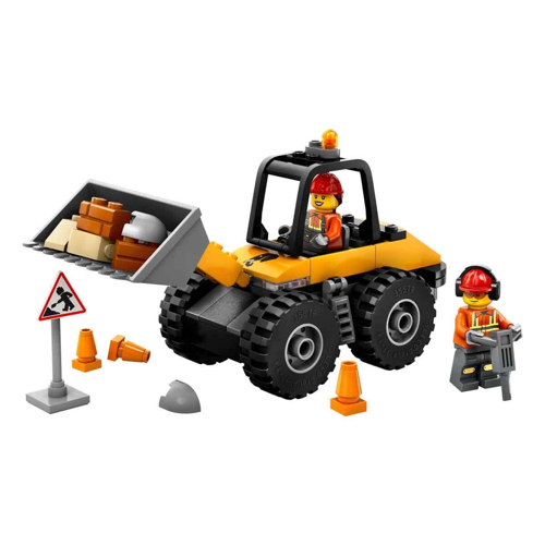 LEGO Sarı Tekerlekli İnşaat Yükleyicisi 60450 Kız Erkek Çocuk Oyuncak Eğitici Oyuncaklar