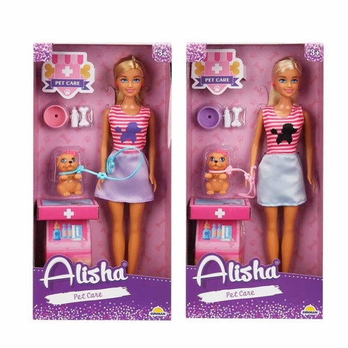 BEBEK SET ALİSHA VETERİNER AKSESUARLI ( 1adet FİYATIDIR ) Kız Erkek Çocuk Oyuncak Eğitici Oyuncaklar