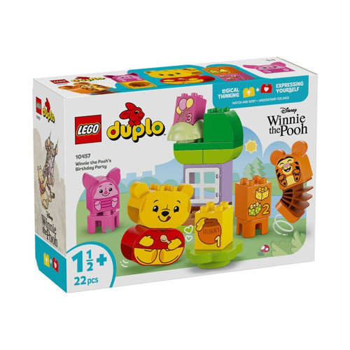 10457 Lego Duplo Winnie The Poohnun Doğum Günü Partisi 22 parça +1,5 yaş Kız Erkek Çocuk Oyuncak Eği