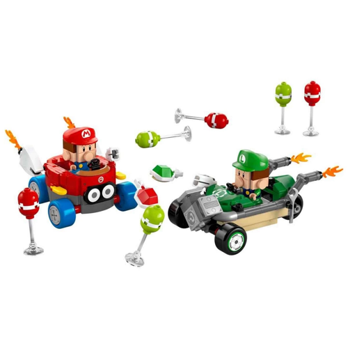 LEGO Super Mario: Mario Kart – Baby Mario ile Baby Luigi Kız Erkek Çocuk Oyuncak Eğitici Oyuncaklar