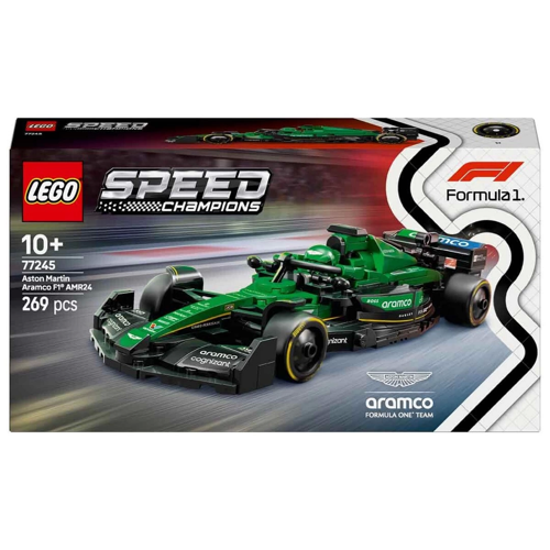 LEGO Speed Champions Aston Martin Aramco F1 AMR24 Yarış Arabası Kız Erkek Çocuk Oyuncak Eğitici Oyun