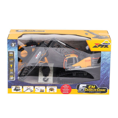 5081 SUN-RST-RC İŞ MAKİNESİ 1 24 BULDOZER FF IŞIKLI 6CH 3 7V USB 40MHZ Kız Erkek Çocuk Oyuncak Eğiti