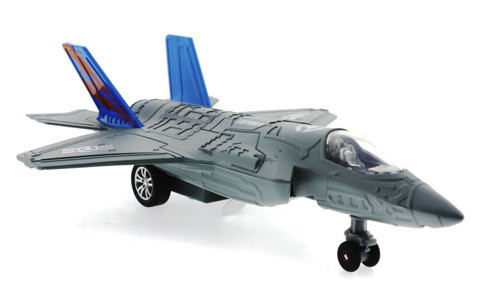 Çek Bırak Metal F-35 Benzeri Gri Savaş Uçağı Sesli Işıklı Kız Erkek Çocuk Oyuncak Eğitici Oyuncaklar