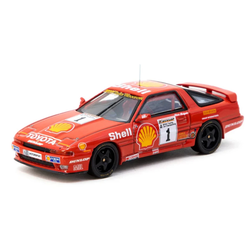 Tarmac Works 1/64 Toyota Supra Turbo (MA70) BTCC 1988 Chris Hodgetts Kız Erkek Çocuk Oyuncak Eğitici