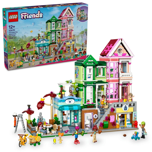 LEGO Friends Heartlake City Daireleri ve Mağazaları 42670 Kız Erkek Çocuk Oyuncak Eğitici Oyuncaklar