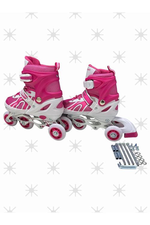 4 Tekerli Ayarlanabilir Pembe Paten