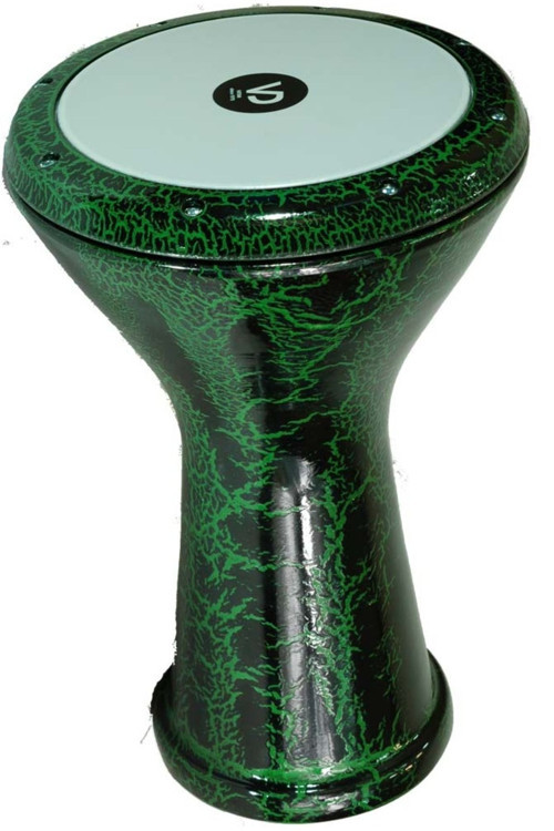 Vatan Darbuka 5 No Yeşil Çatlak Boyalı Profesyonel Mısır Darbuka Döküm Çömlek Doumbek
