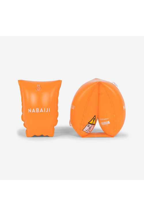 Nabaiji Çocuk Kolluğu - 11 - 30 Kg - Fosforlu Turuncu Small Beden