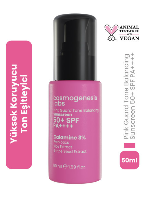Pembe Yüz Güneş Kremi 50ml - Su Bazlı Spf 50 Ultra Koruyucu Ton Eşitleyici Vegan (Hassas Ciltler)