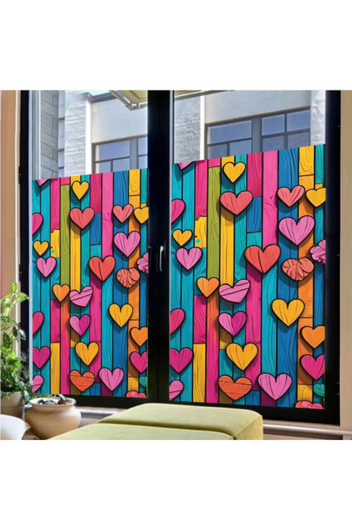 Wınk Fol Cam Vitray Folyo, Kendindin Yapışkanlı, Desnli Buzlu Cam Folyo 61X100 Cm