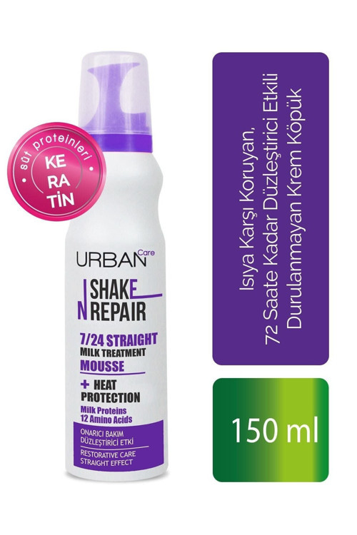 Isıya Karşı Koruyan 72 Saate Kadar Düzleştirici Etkili Durulanmayan Krem Köpük 150 Ml 8680690701894