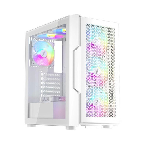 Trılobıte T7 Beyaz 650w 80+ Argb 4x12cm Fan Temperli Cam Mesh Usb 3.0 Atx Kasa