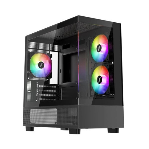 Mıku Mi5 Siyah 750w 80+ Atx 3.1 Sılver Argb 6x12cm Fan Temperli Cam Usb 3.0 M-atx Kasa