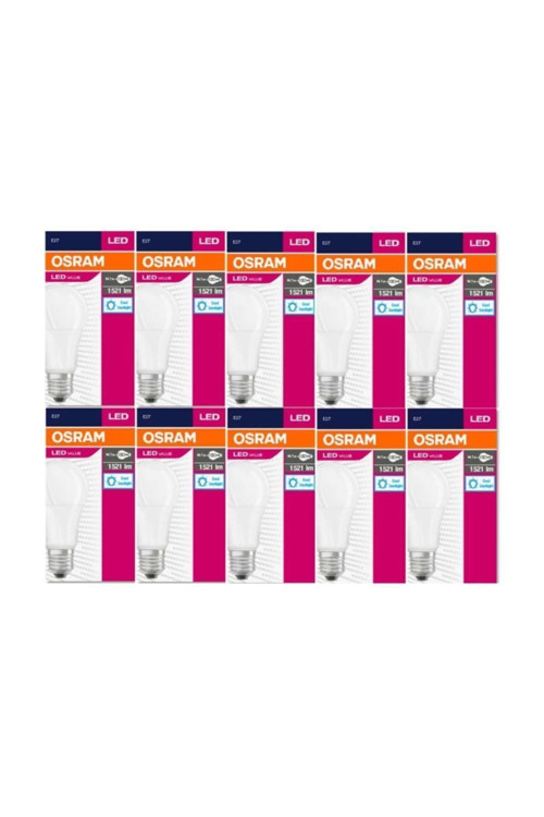 Osram Led 10'Lu Paket Cla 100 13W 1521 Lümen Beyaz Işık E27 Ampul