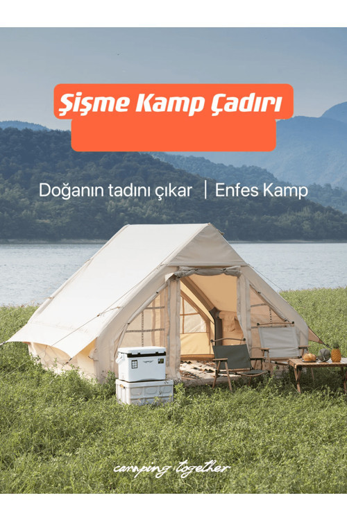Otomatik Şişme Çadır 4 Mevsim (Şeffaf Pencere Yok)