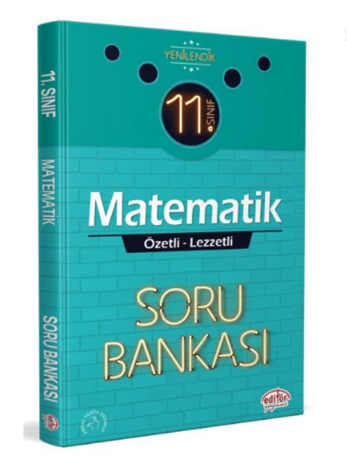 Editör Yayınevi 11. Sınıf Matematik Özetli Lezzetli Soru Bankası
