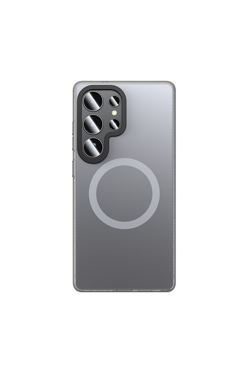 Galaxy S25 Ultra Kılıf Magsafe Şarj Özellikli Lucid Armor Kapak Titanyum