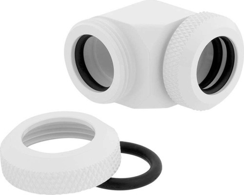 CX-9052027-WW Fitting (hard tube),XF Hardline 2-pack (90° Angled 12mm OD compression; glossy white)