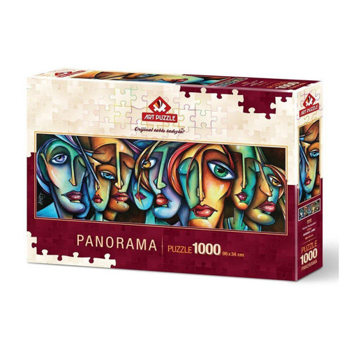 Kız Erkek Çocuk Oyuncak 4446 Art Puzzle, Hüznü Paylaşanlar, 1000 Parça Panorama Puzzle Kız Erkek Çocuk Eğitici Öğretici Oyun
