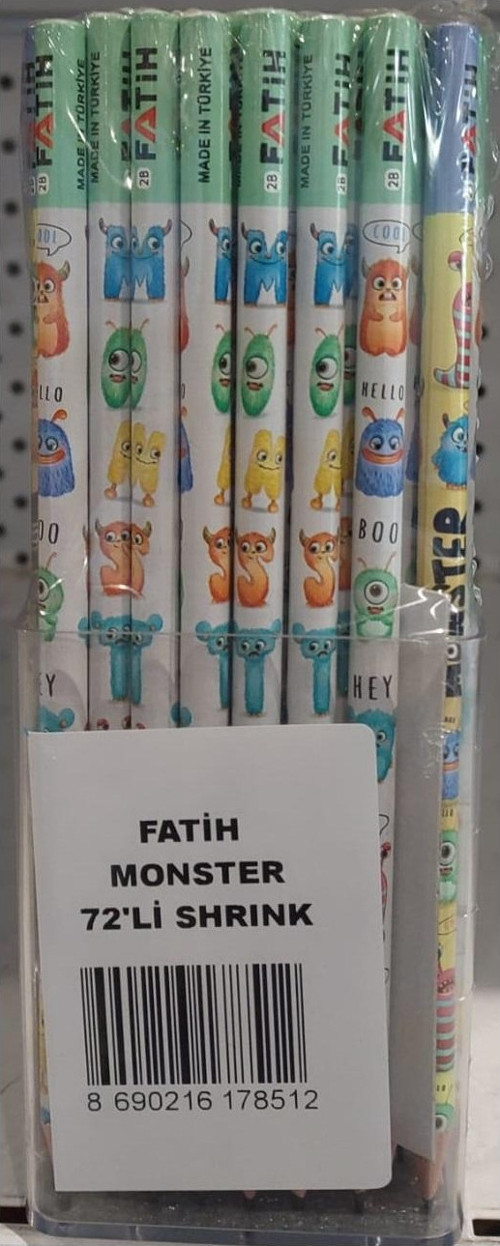 Kurşun Kalem Monster 17850 (72 Li Paket)